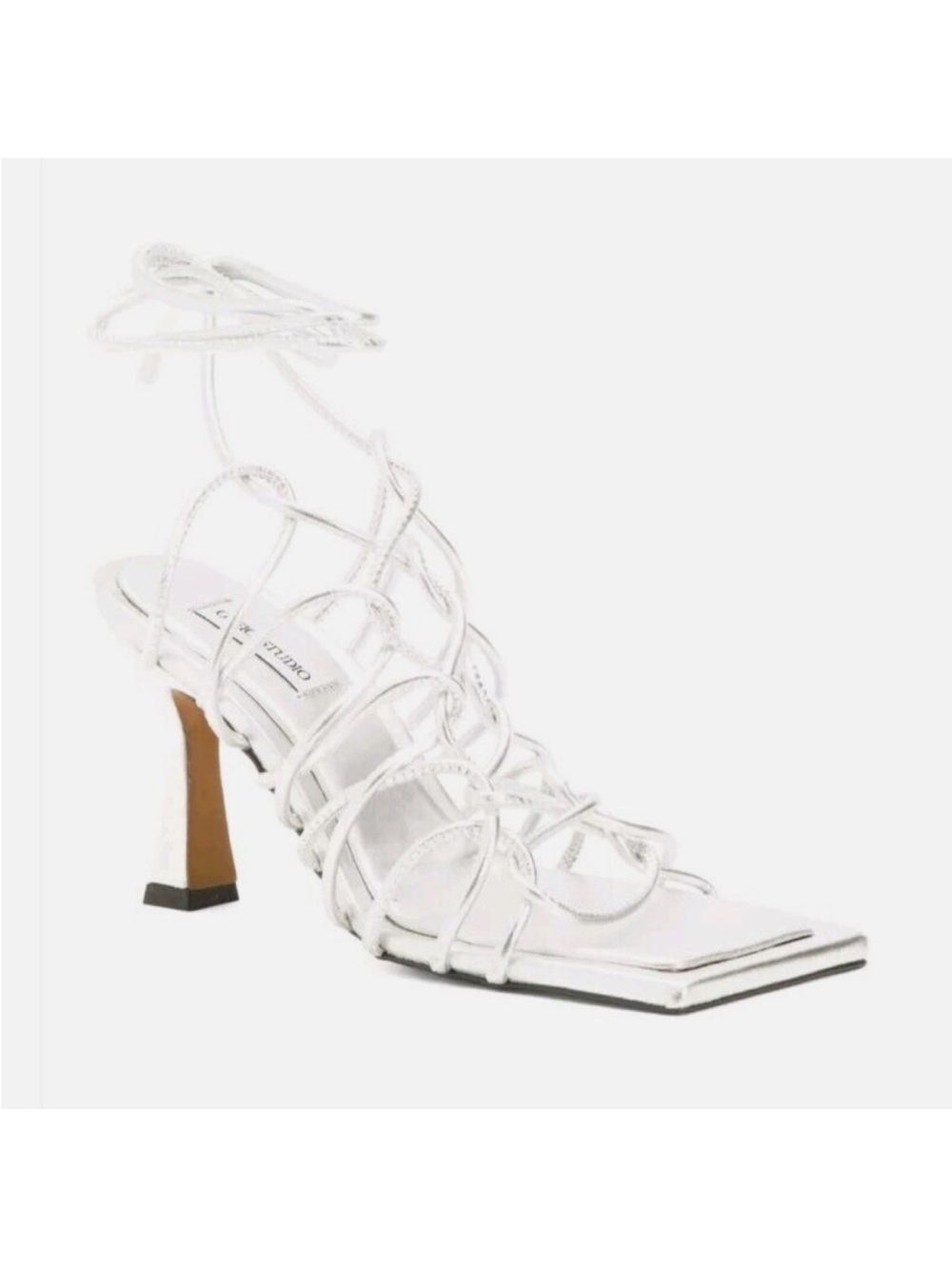 OFFICE STUDIO
Silver Leather Multi-band Heel Sandals